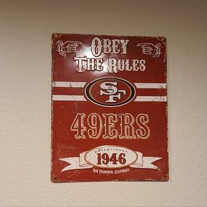 49ers Red Vintage Wall Art